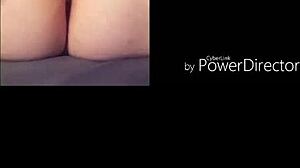 kinkycouple69 stuffs shaved milf pussy with giant dildo fuck machine