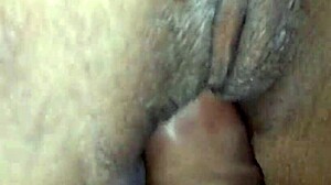Fucking my sexy neighbor's tight shaved pussy till creampie
