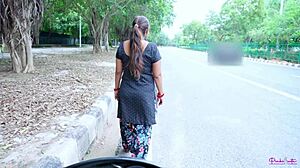 indian desi bhabhi prostitute fucked doggystyle by client on road hindi audio