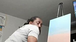 Cubby Teacher Shows Off Cute Ass