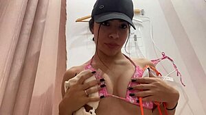 Hot Latina Caught Trying Bikini Perfect Tits Big Ass!