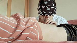 boyfriend massages malay celeb's wet pussy then she rides him squirting in cosplay cowgirl