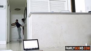 stepbrother and stepsister fought then i fucked her hard umm yeah