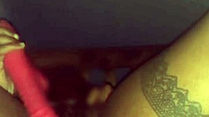 ebony milf teases strips deepthroats big cock