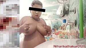 she's bathing in the bathroom fingering her pussy while i fuck it deep