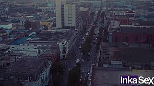 innocent latina tricked into public lima outdoor sex