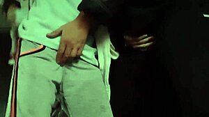 Our clothes-on fuck builds to explosive mutual orgasm passion!