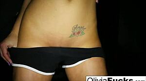 super sexy olivia austin teases big tits in shower