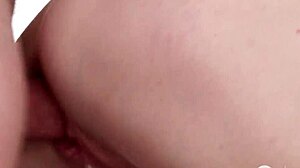 Skinny Blonde Nikki Riddle Gives Boyfriend Unique Rimjob And Deepthroat!