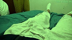 turkish stepmom sneaks into american stepson's bedroom groping his monster cock