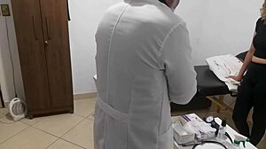Proctologist fingers patient's gaping asshole in humiliating rectal exam