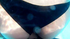 husband films wife's wild pool fantasy fuck outdoors