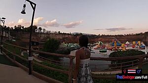 Asian Teen 18+ Sucks Boyfriend Off At Waterpark Then Fucks Hard!