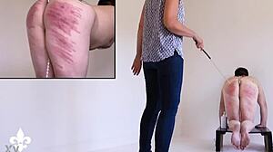 Part 2 Caning Punishes Huge Gaping Asshole Slave