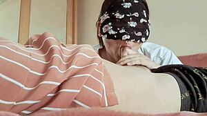 boyfriend massages malay celeb's wet pussy then she rides him squirting in cosplay cowgirl