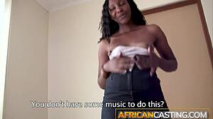 african milf shows old hardcore tricks at amateur casting