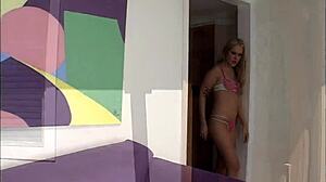 can chelsie rae handle that monster bbc stretching her milf holes in fishnets?