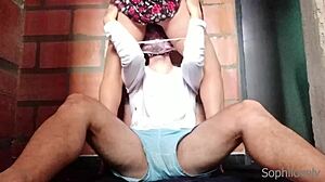 Fiery redhead dress cowgirl expert homemade home romp!