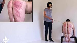 Part 2 Caning Punishes Huge Gaping Asshole Slave