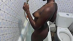 squirting floods bathroom during fingering frenzy