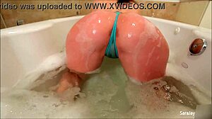 sara jay shakes juicy ass in jacuzzi till she's dripping horny