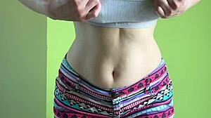 shaved skinny teen maiskii poses teasing pussy. fingering homemade moans beg which fuck position