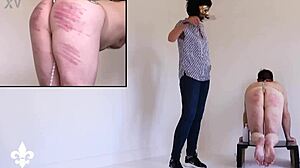 Caning fisting whore's ass punishing slave part 1?!