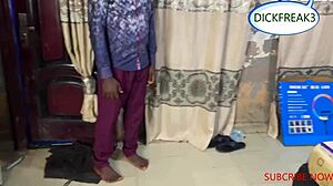 Ebonys Ripped Jeans Quickie With Delivery Man Full Creampie