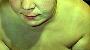 Pissing Straight into Her Mouth Over Massive Milf Tits!