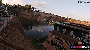 Asian Teen 18+ Sucks Boyfriend Off At Waterpark Then Fucks Hard!