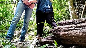 Flashing MILF's Hairy Big Ass Outdoor Public Beaver Tease