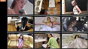 Lesbians forcing hitachi orgasms on you prisoner channy?