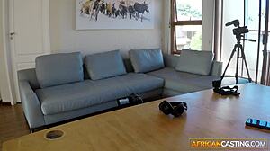 Bald African Model Fucked Deep In Fake Music Video Casting Audition