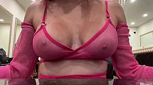 Italian milf artemisia, watch my huge tits bounce wild for you!