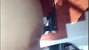 latina big ass brunette masturbates then fucks friend voyeur style