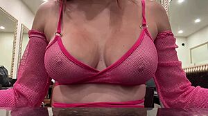 Italian milf artemisia, watch my huge tits bounce wild for you!