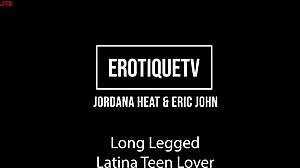 Erotique tv live features jordana heat's long legs in steamy latina action
