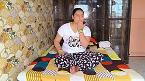 Horny housewife Puja deepthroats and fucks Prem hard!