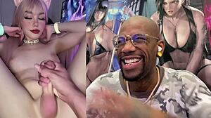 i'm gripping this cute trans asian girl's huge cock... she cums so hard kissing me 😩💦🍆