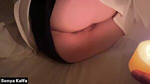 horny arab stepmom fucked pov on bed