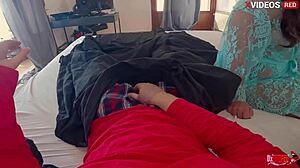 milf stepmom helps stepson deepthroat her juicy ass 😈💦