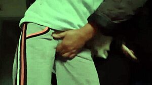 Our clothes-on fuck builds to explosive mutual orgasm passion!