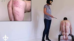 Caning fisting whore's ass punishing slave part 1?!