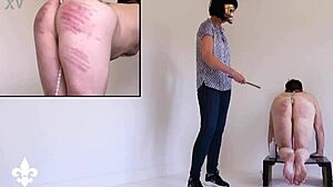 Caning fisting whore's ass punishing slave part 1?!