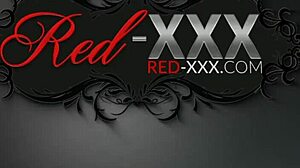 damn that redhead granny in lingerie fingers her wet milf pussy on the bed vibrating hard