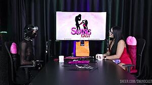 ramona 69 and tifany rocha in sheer red lingerie swingers compilation with bdsm and 69 action