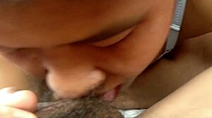 amateur girl sucks friend's cock wildly until creamy cum blast