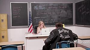 Fucking teacher Adira Allure gets ass pounded by Victor Ray 😈🍑💦