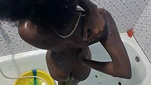 squirting floods bathroom during fingering frenzy