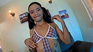 lukas rams cock balls-deep in skinny beach slut's tight pussy